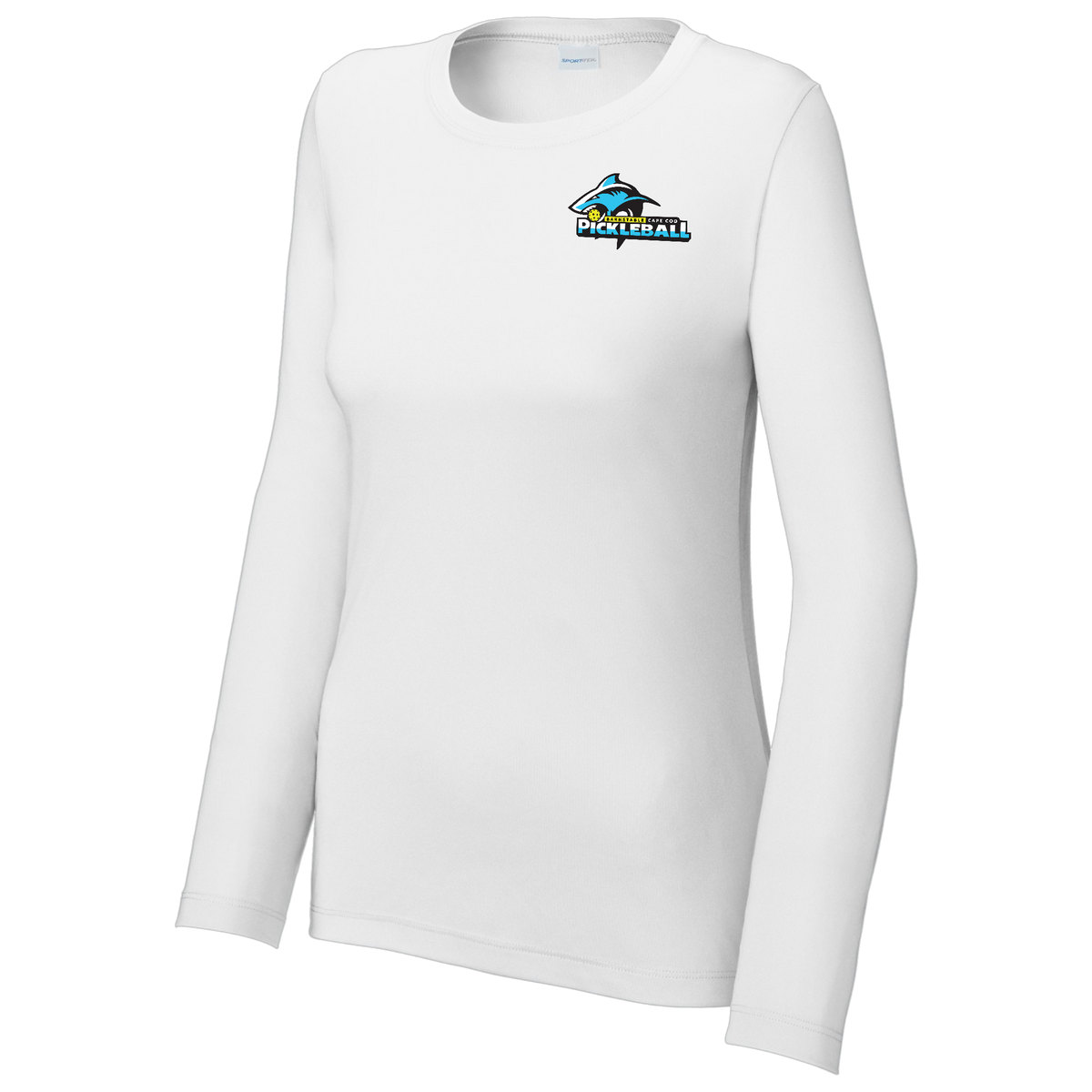 Barnstable Womens Performance Long Sleeve Crew Neck Shirt Small Logo