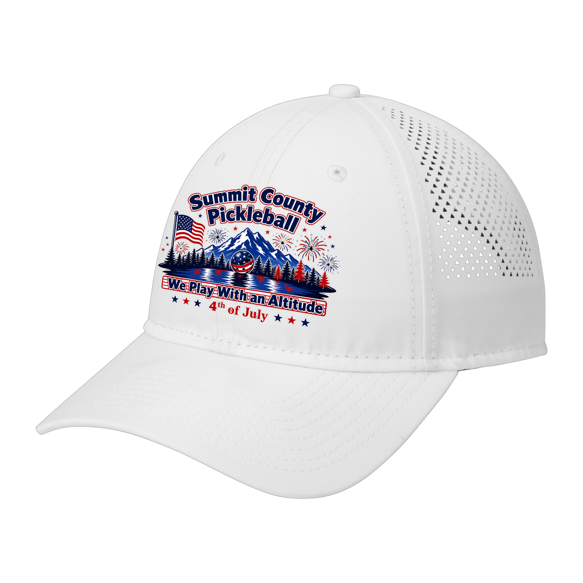 Summit Unisex Perforated Performance Cap 4th of July