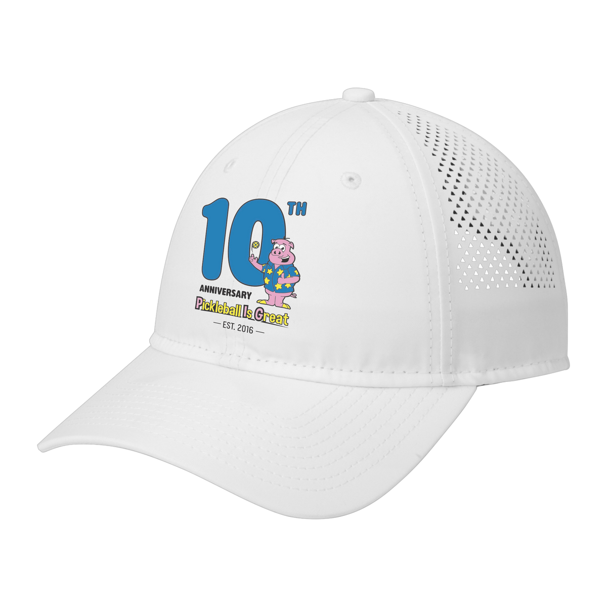 PIG Unisex Perforated Performance Cap Anniversary Logo
