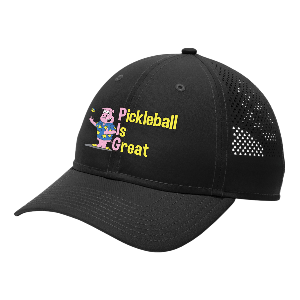 PIG Unisex Perforated Performance Cap Main Logo