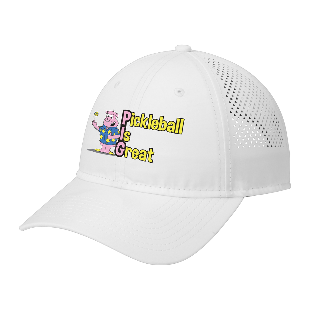 PIG Unisex Perforated Performance Cap Main Logo