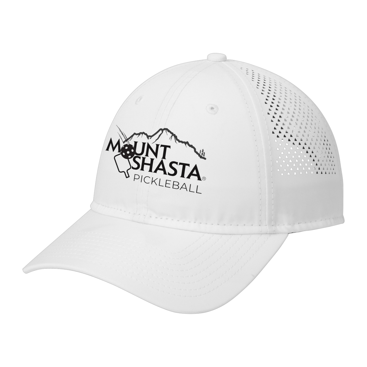 Shasta Unisex Perforated Performance Cap Main Logo