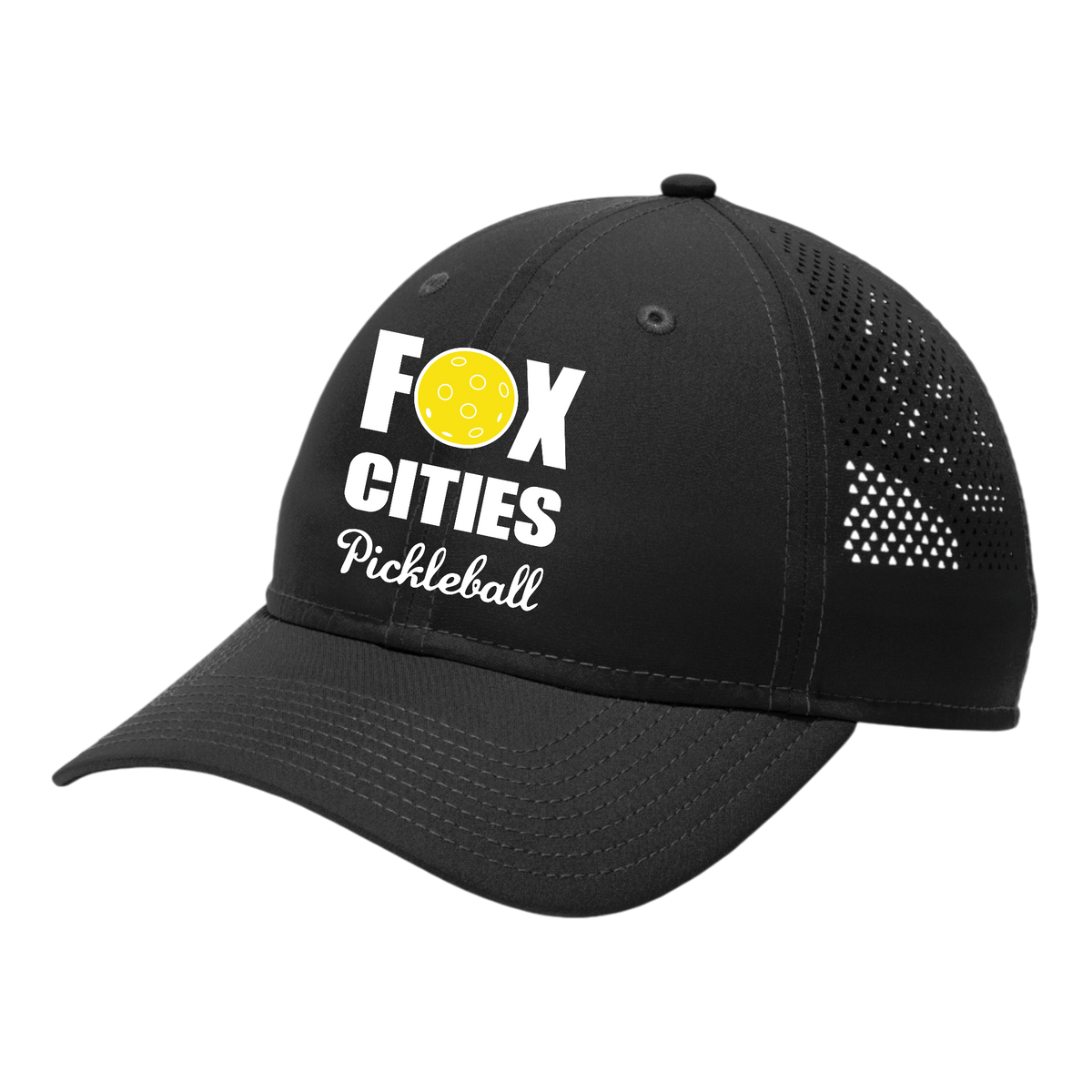 FCP Unisex Perforated Performance Cap White Logo