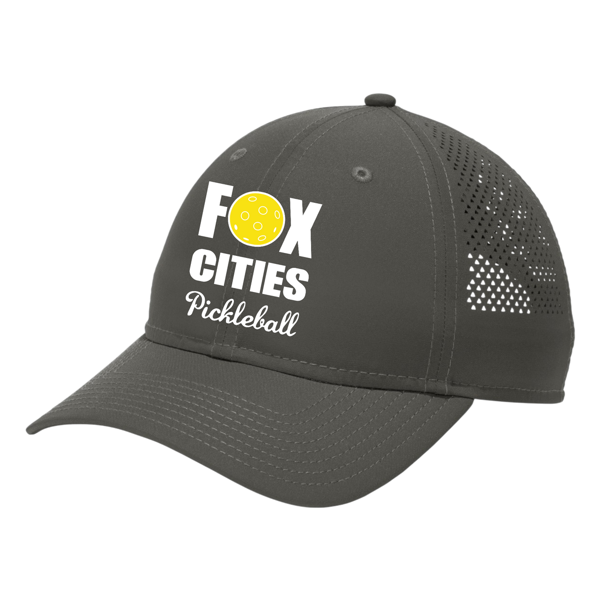 FCP Unisex Perforated Performance Cap White Logo