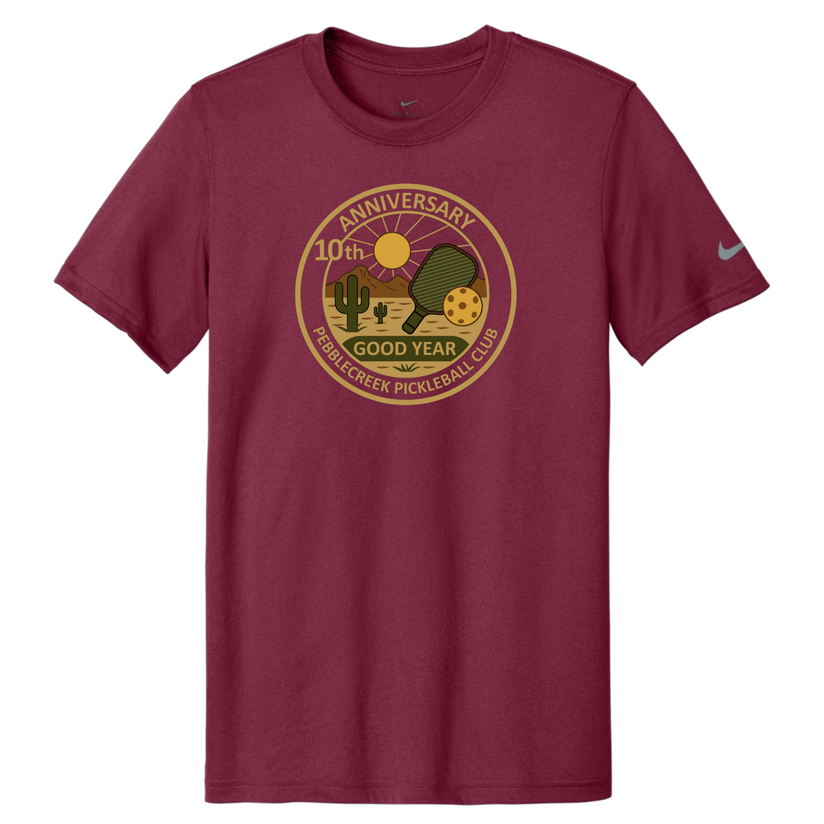 PebbleCreek Mens Nike Dri Fit Large Anniv Logo