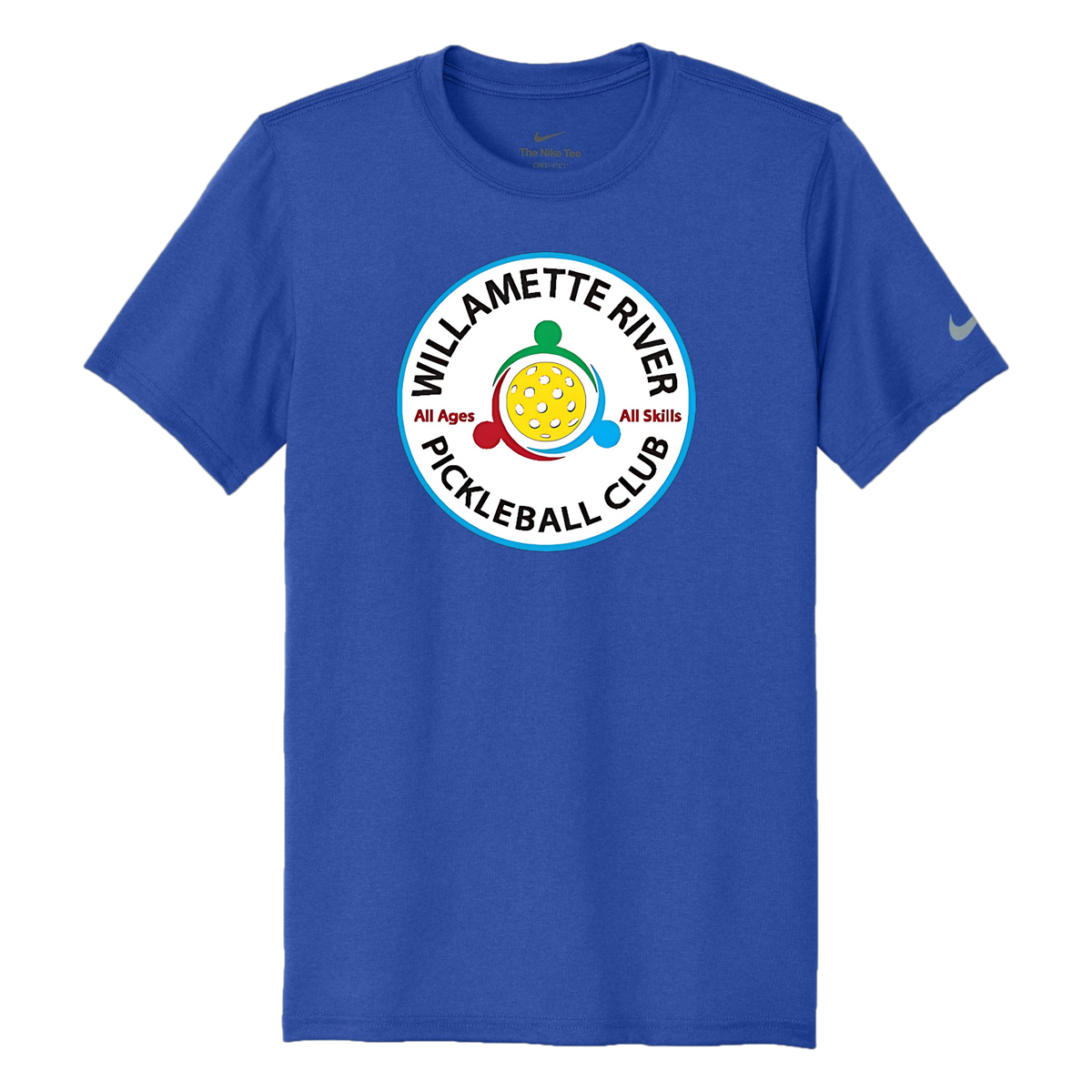 Willamette Mens Nike Dri Fit Tee Large Logo