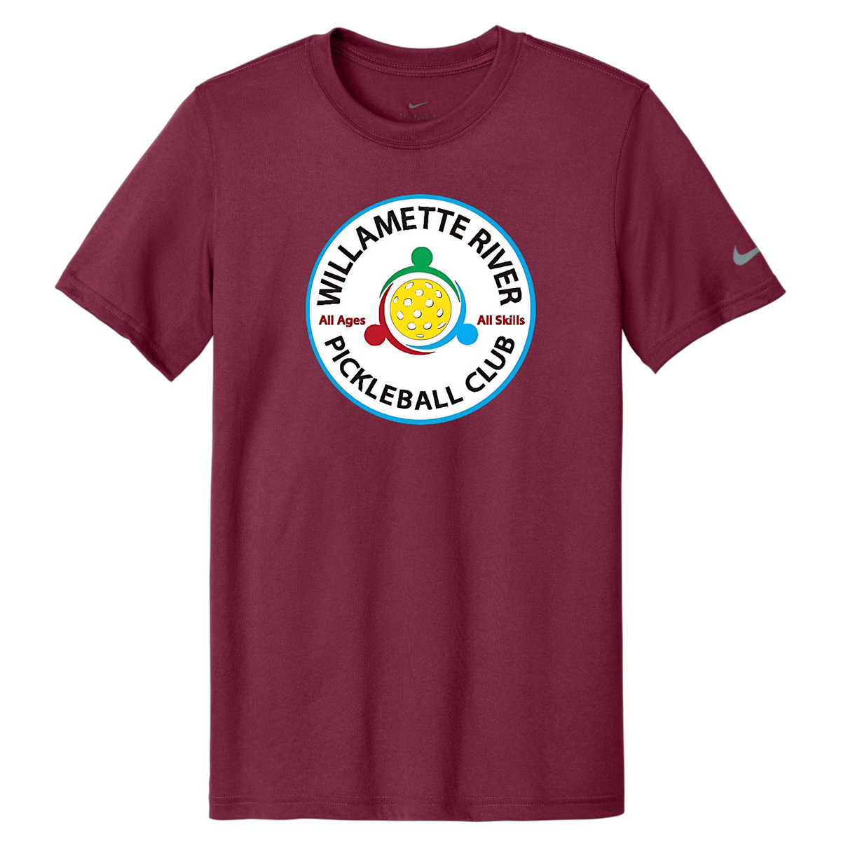 Willamette Mens Nike Dri Fit Tee Large Logo