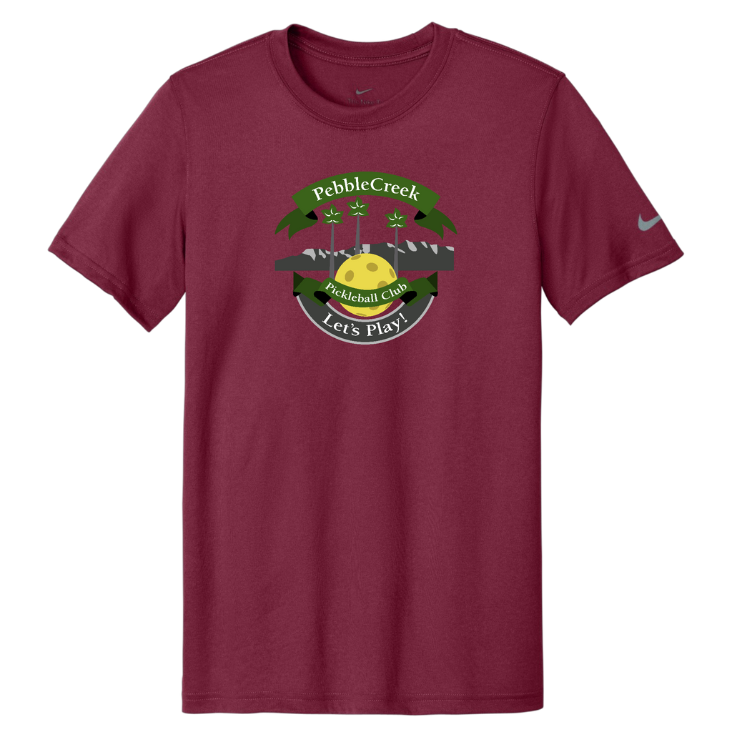 PebbleCreek Mens Nike Dri Fit Tee Large Main Logo