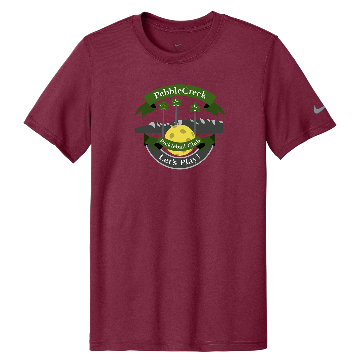 PebbleCreek Mens Nike Dri Fit Tee Large Main Logo