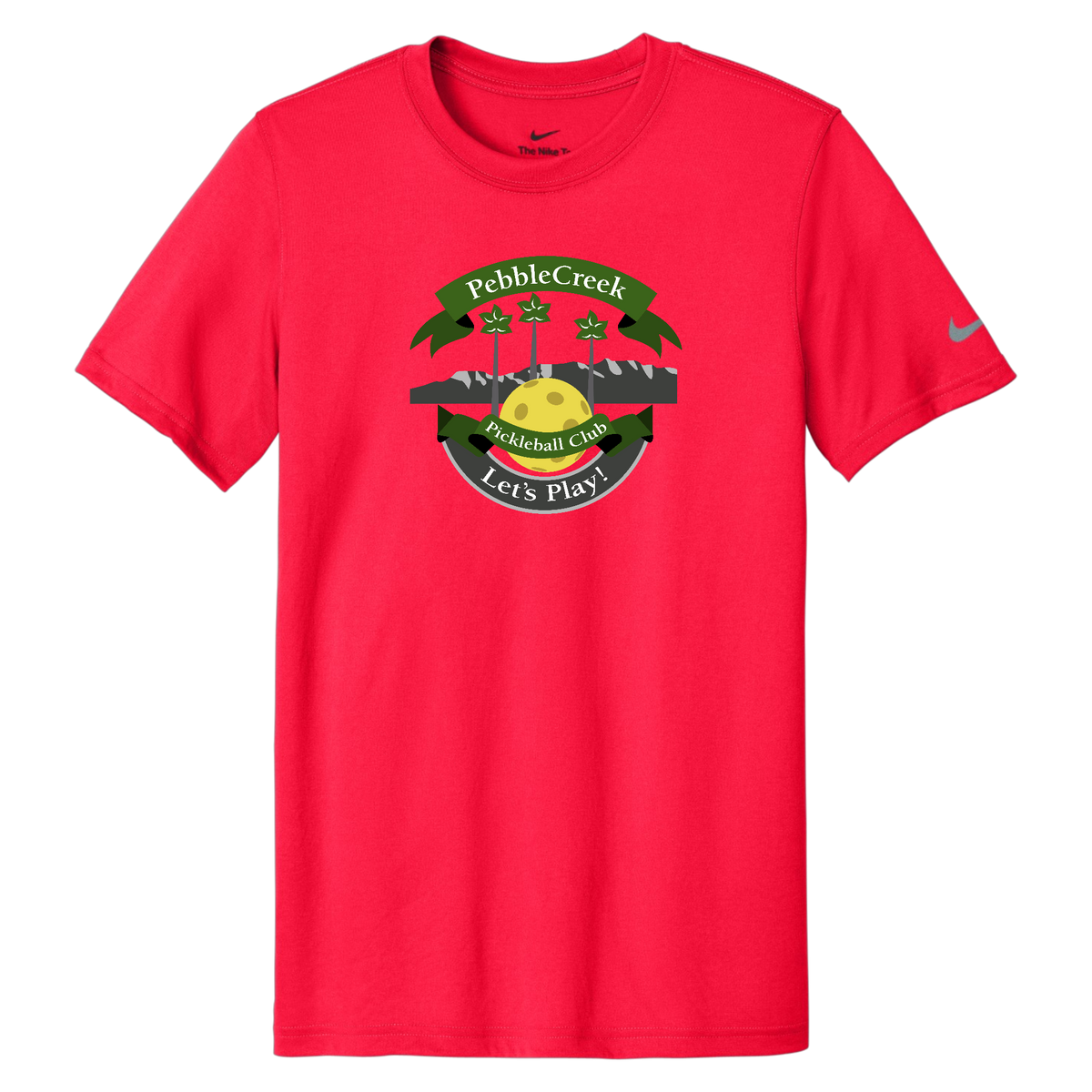 PebbleCreek Mens Nike Dri Fit Tee Large Main Logo