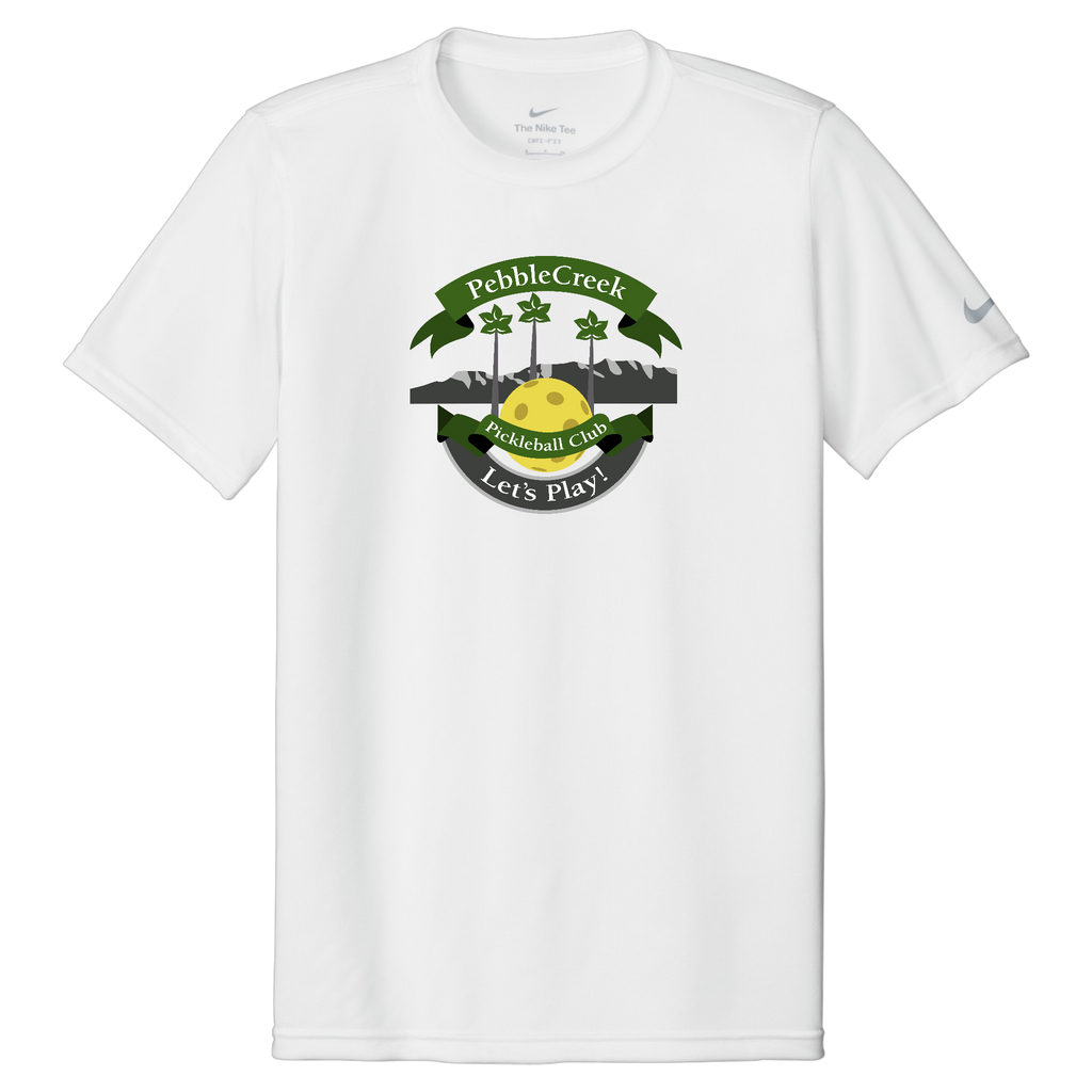 PebbleCreek Mens Nike Dri Fit Tee Large Main Logo