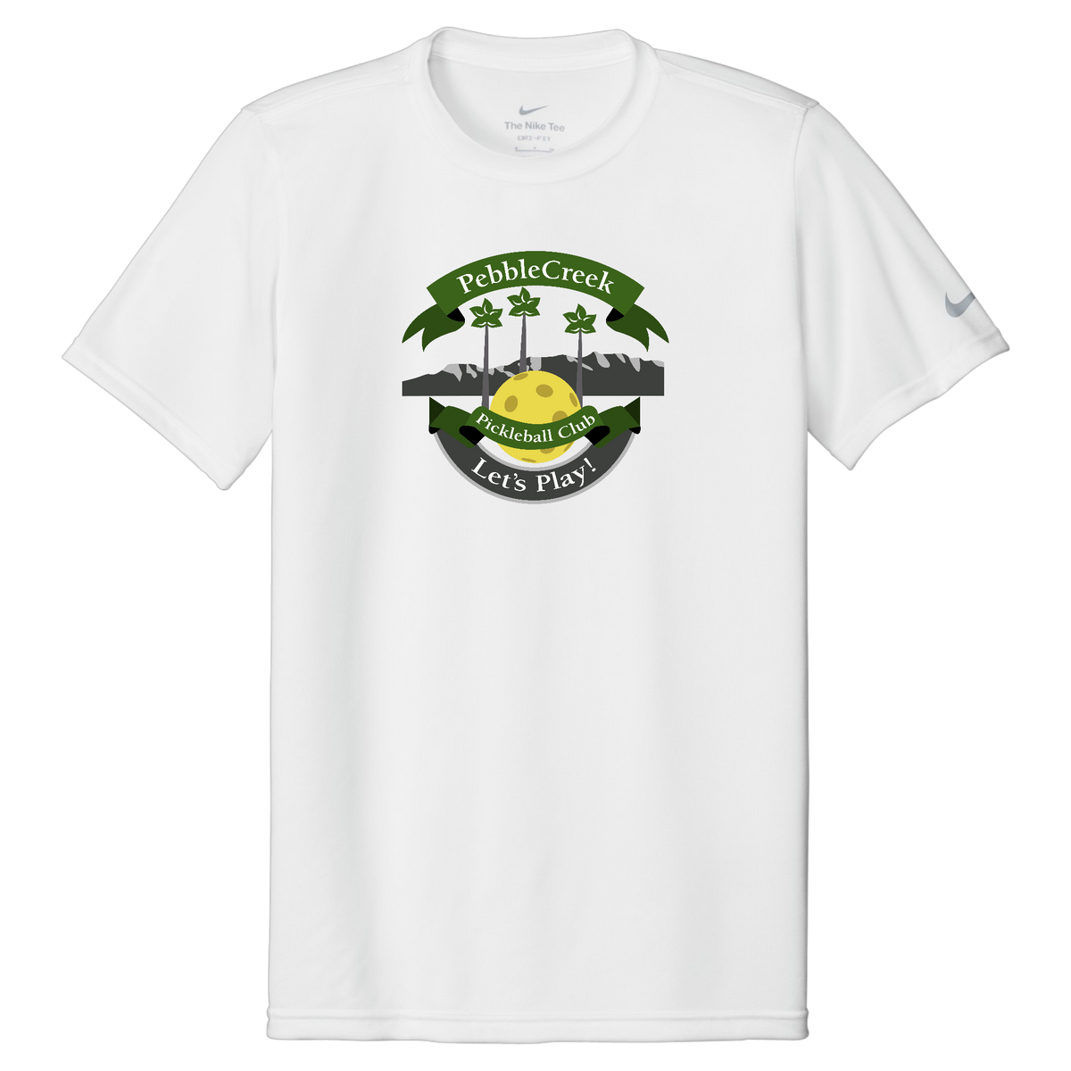 PebbleCreek Mens Nike Dri Fit Tee Large Main Logo