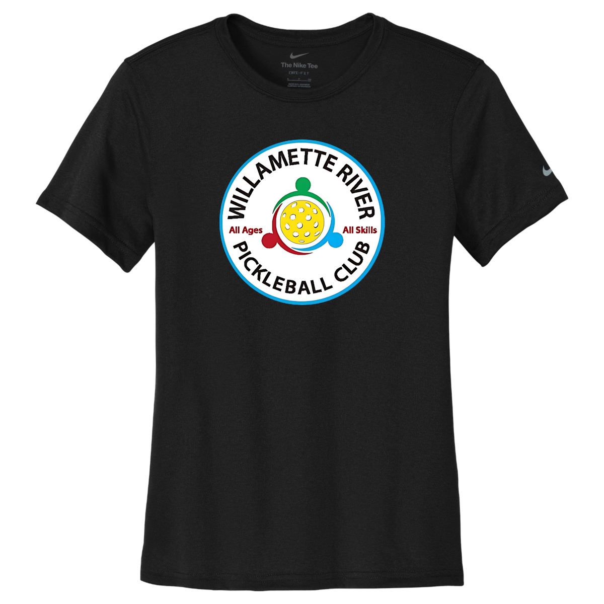 Willamette Womens Nike Dri Fit Tee Large Logo