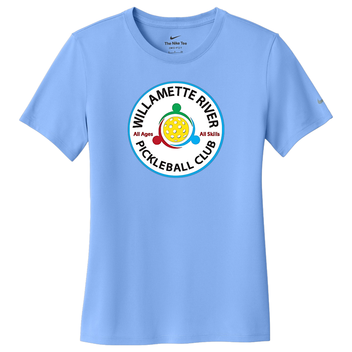 Willamette Womens Nike Dri Fit Tee Large Logo