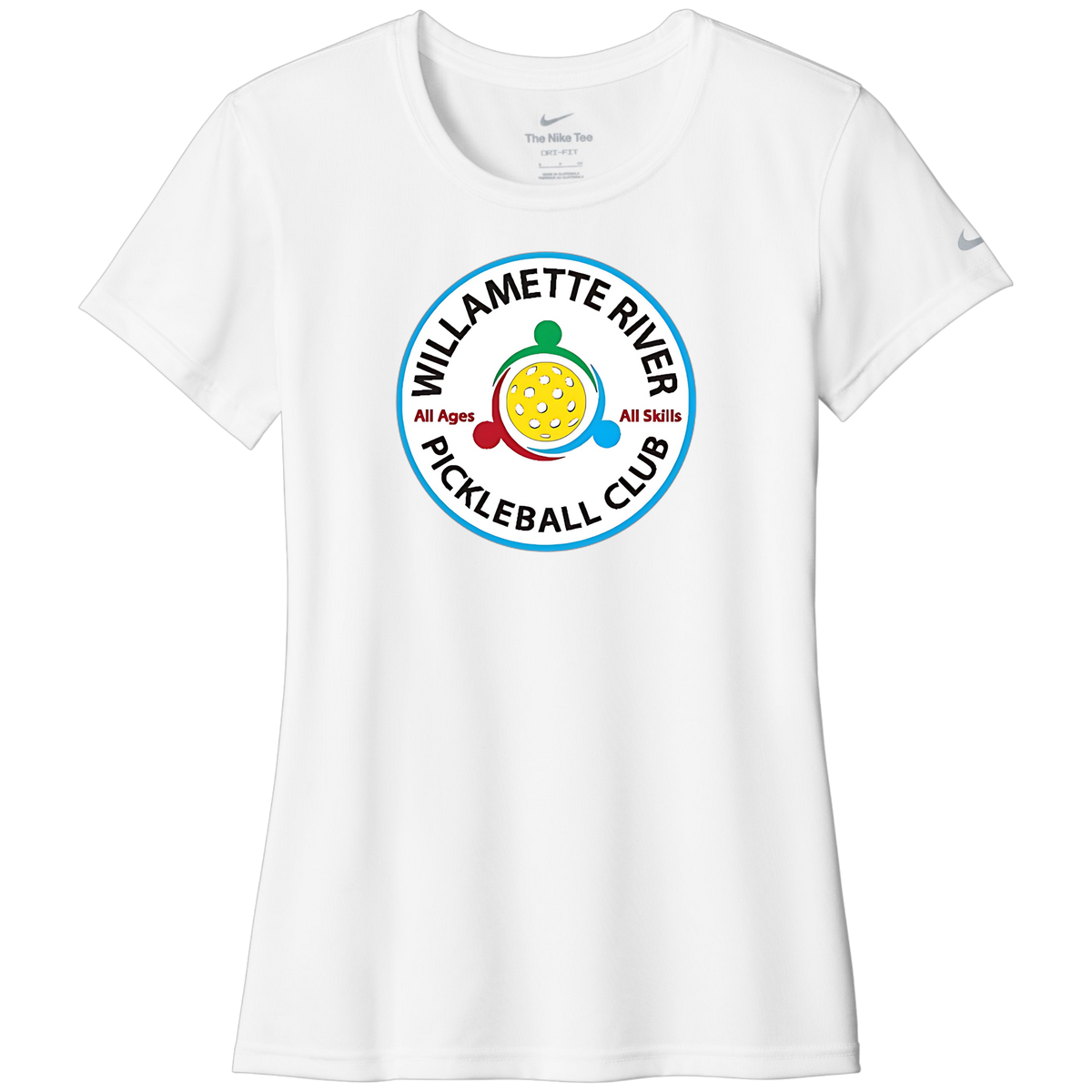 Willamette Womens Nike Dri Fit Tee Large Logo