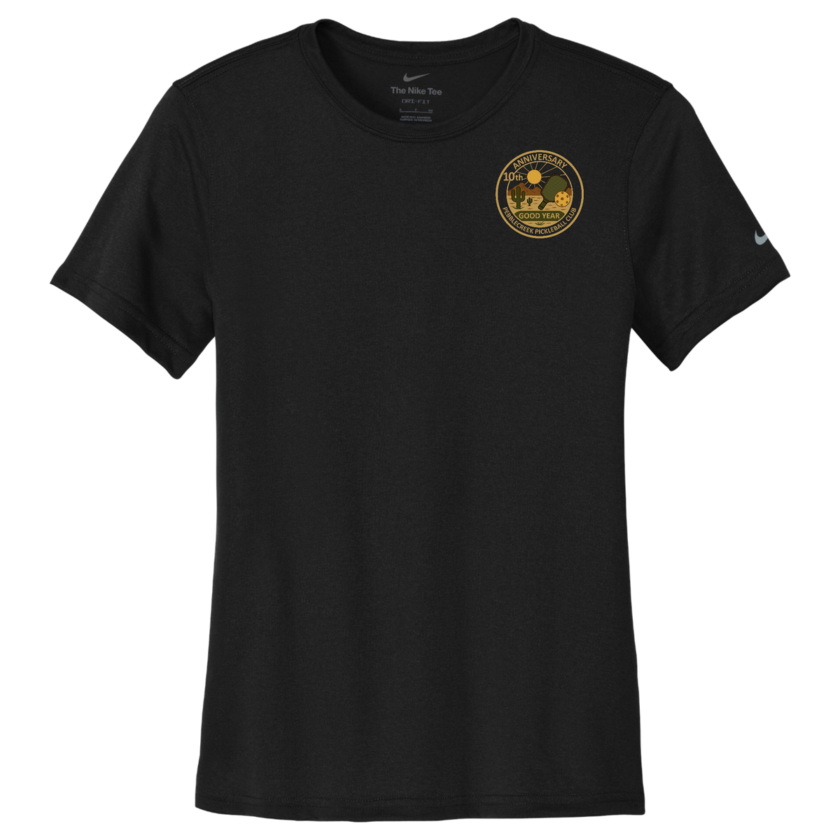 PebbleCreek Womens Nike Dri Fit Small Anniv Logo