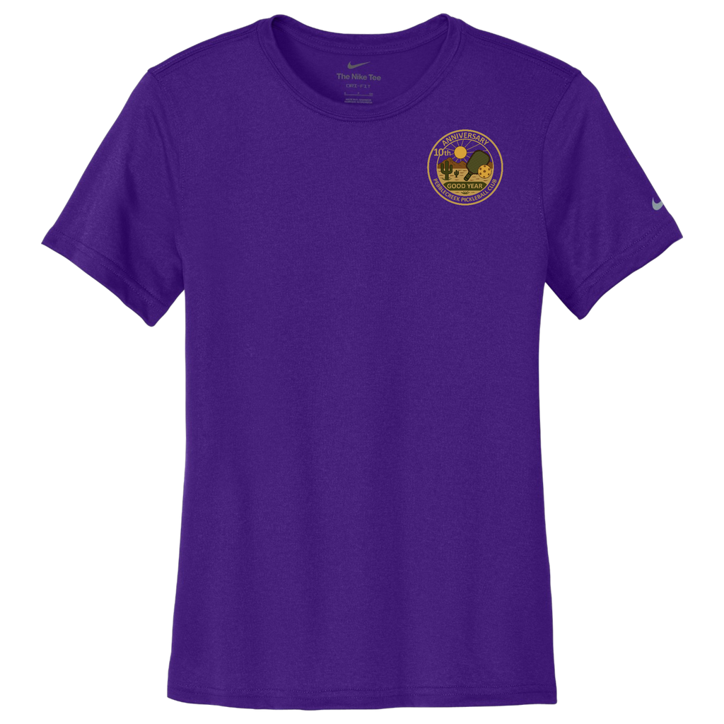 PebbleCreek Womens Nike Dri Fit Small Anniv Logo