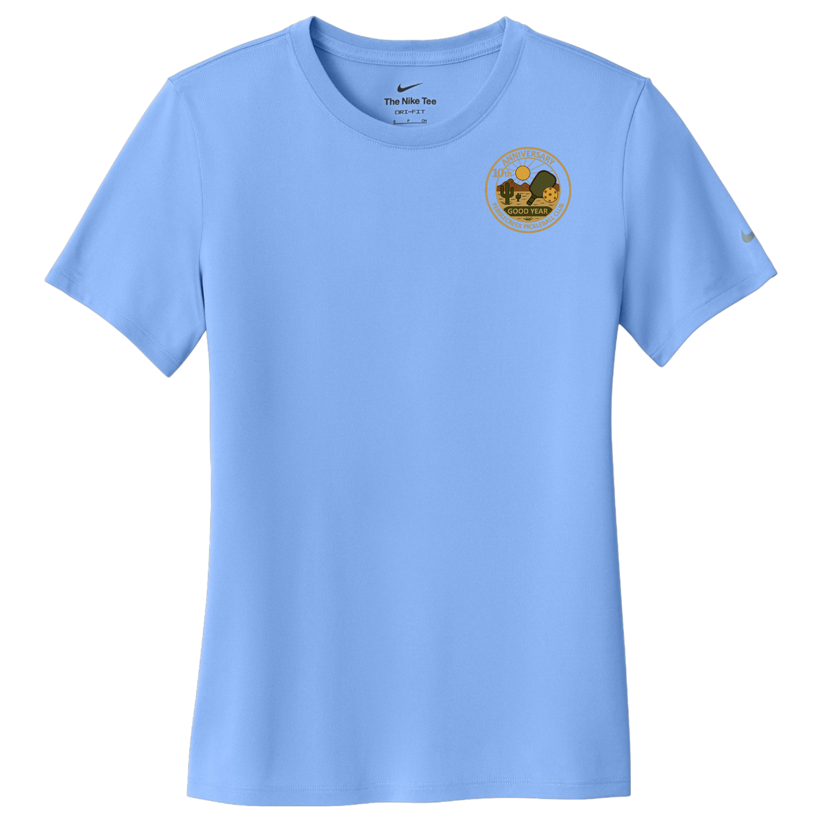 PebbleCreek Womens Nike Dri Fit Small Anniv Logo