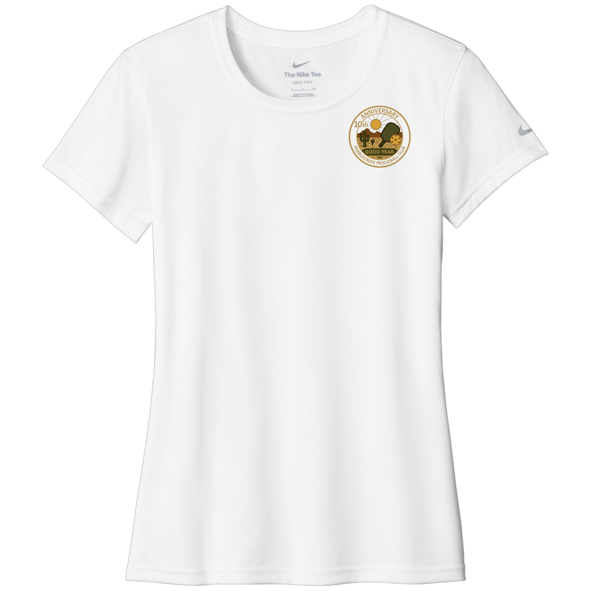 PebbleCreek Womens Nike Dri Fit Small Anniv Logo