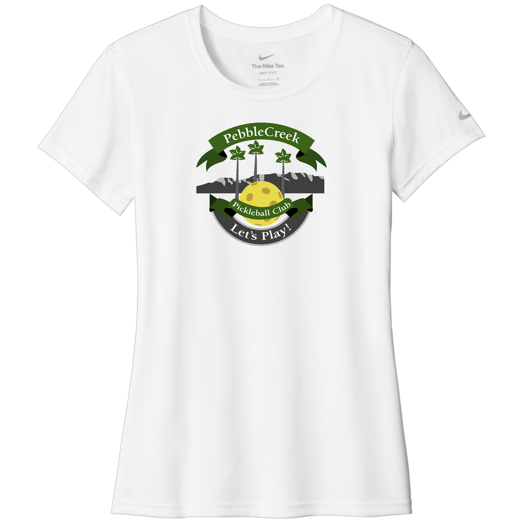 PebbleCreek Womens Nike Dri Fit Large Main Logo