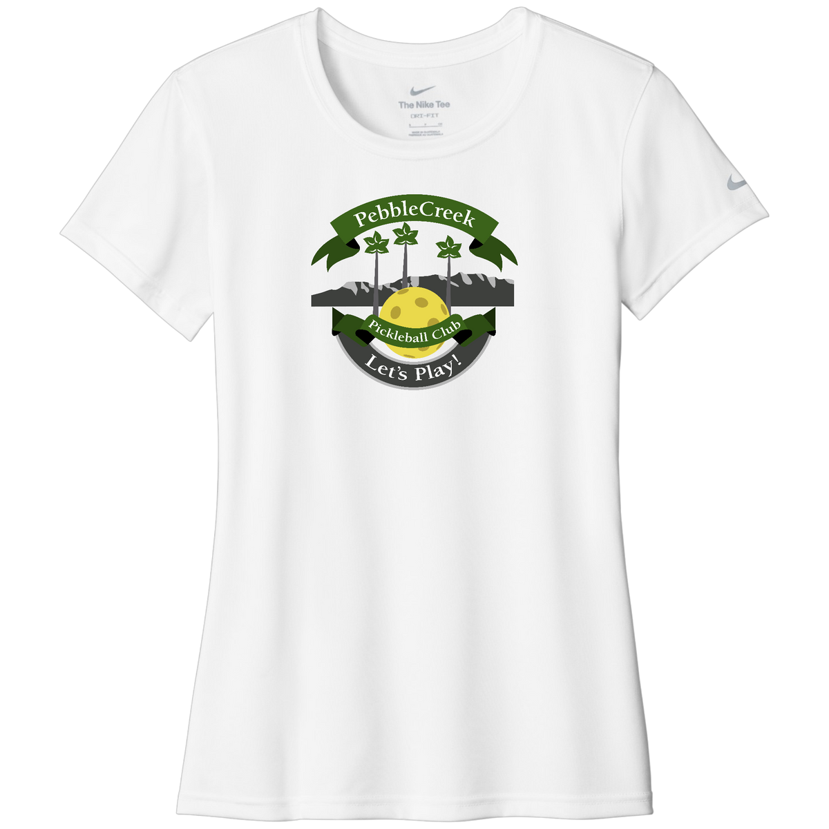 PebbleCreek Womens Nike Dri Fit Large Main Logo
