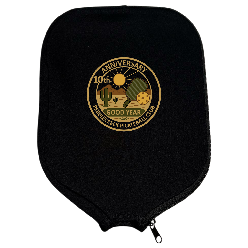 PebbleCreek Paddle Cover Anniv Logo