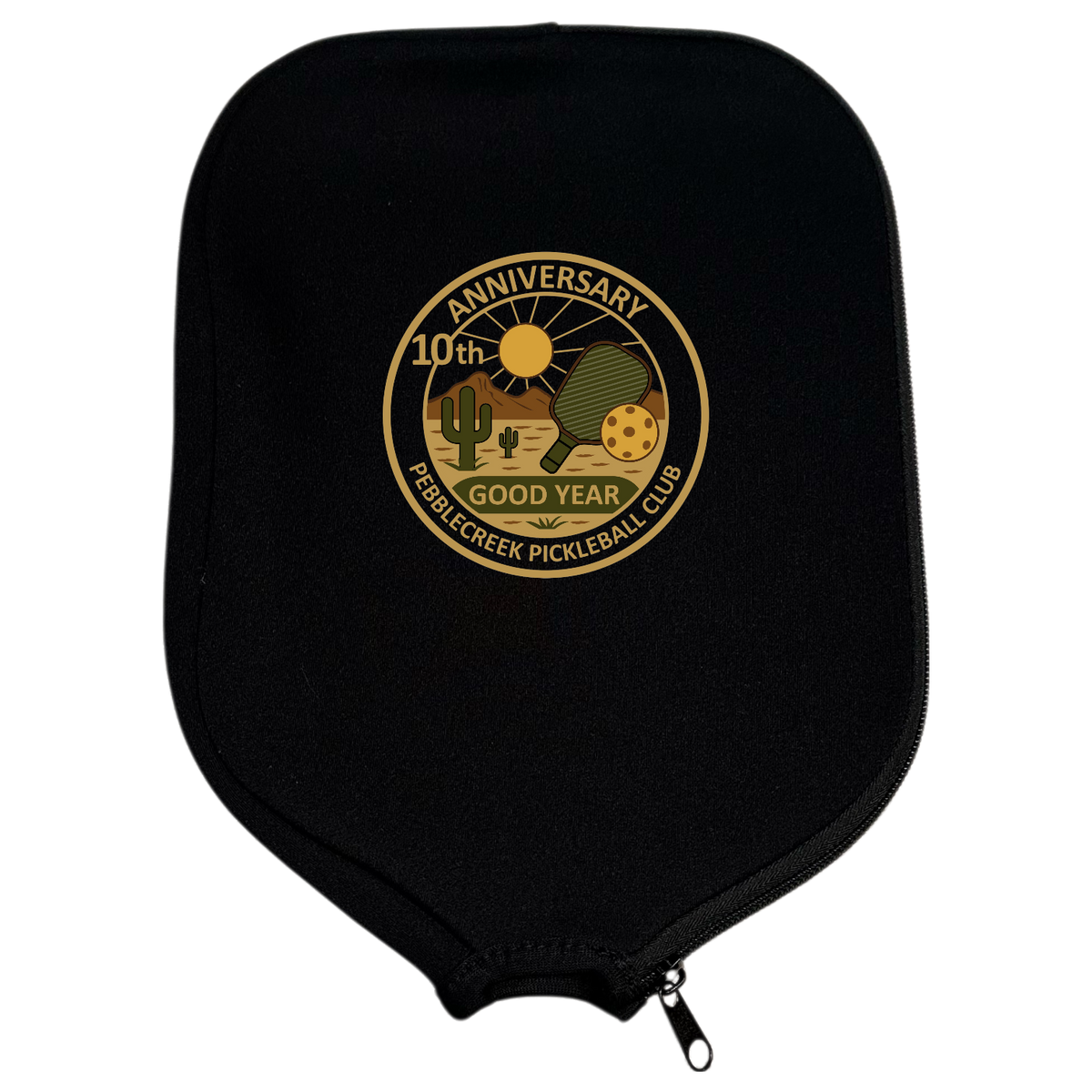 PebbleCreek Paddle Cover Anniv Logo