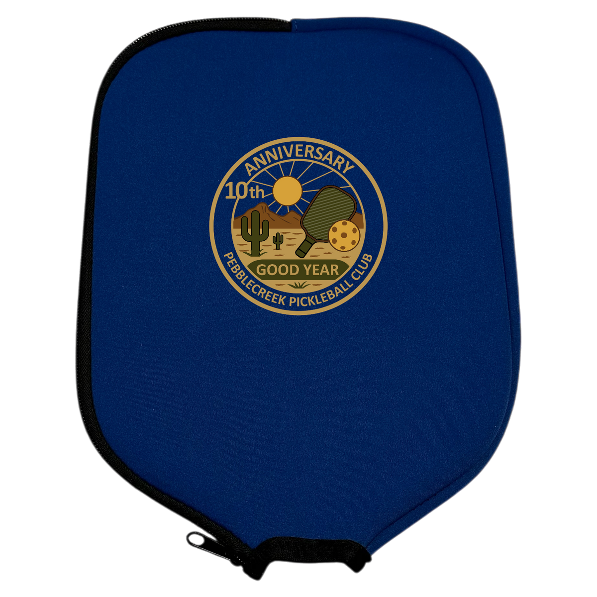 PebbleCreek Paddle Cover Anniv Logo
