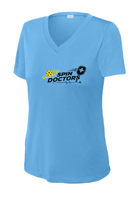 Spin Doctors Womens Short Sleeve V Neck