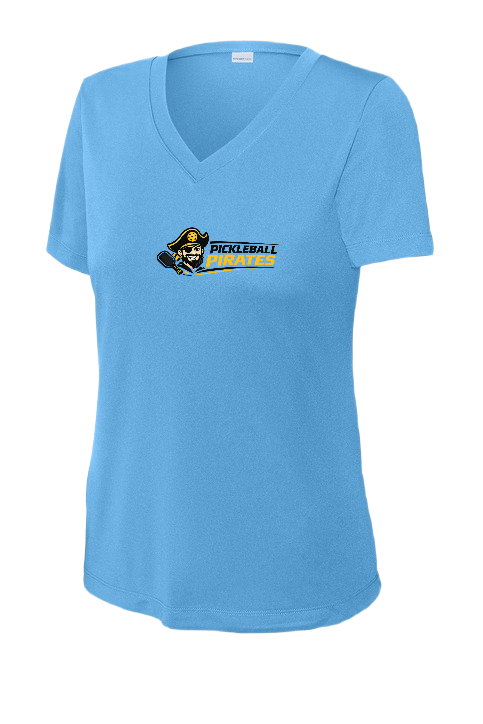 Pirates Womens Short Sleeve V Neck