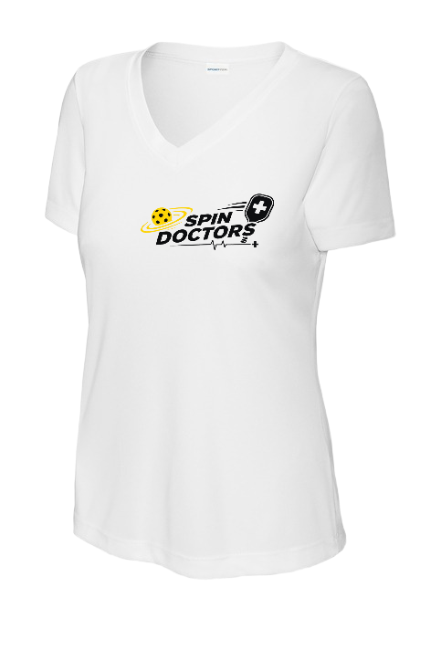 Spin Doctors Womens Short Sleeve V Neck