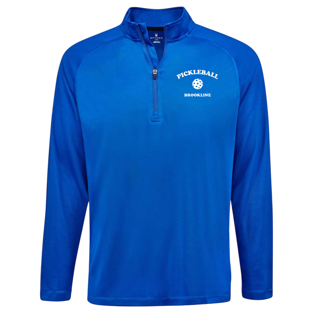 Brookline Mens Quarter Zip Spyder Alt Logo