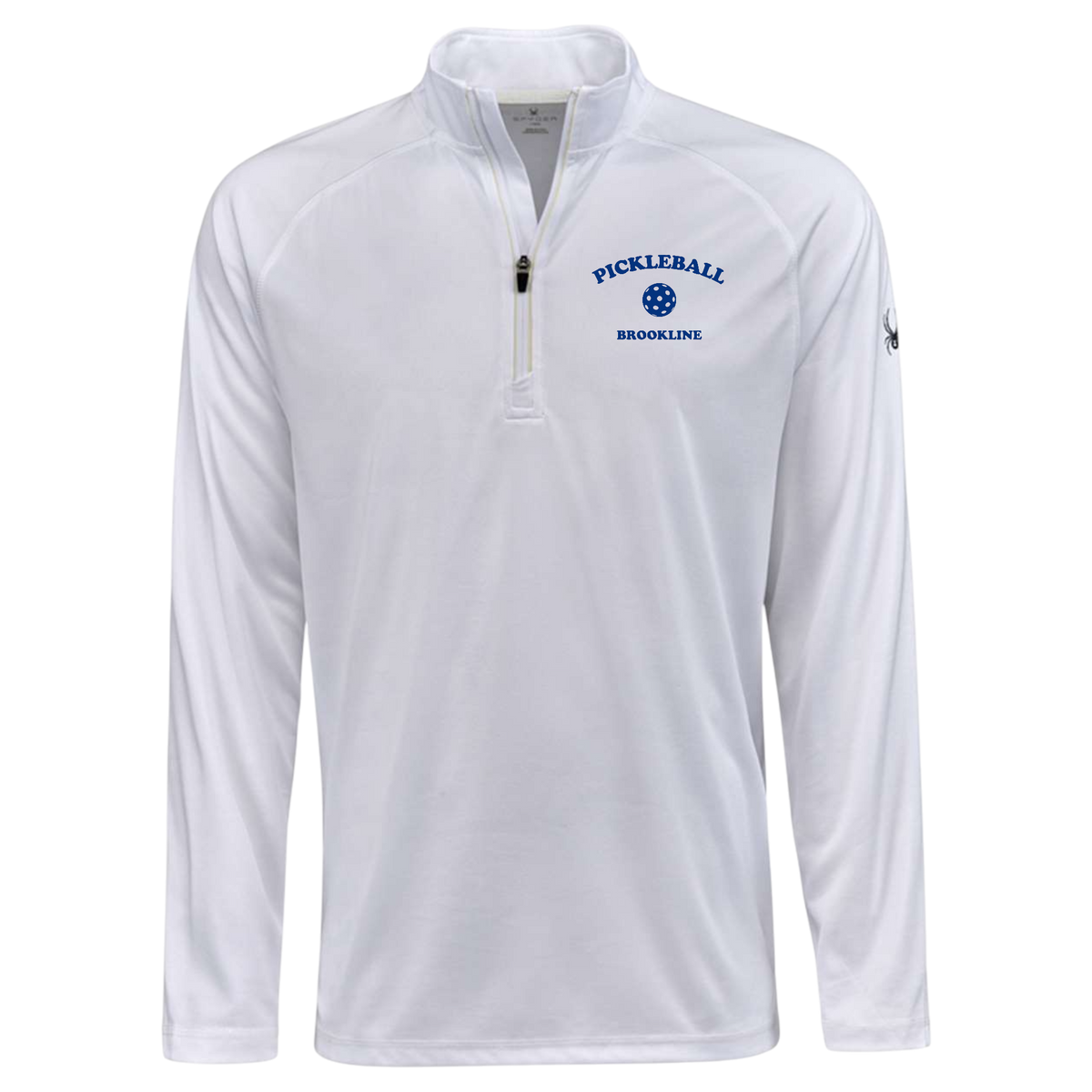 Brookline Mens Quarter Zip Spyder Alt Logo