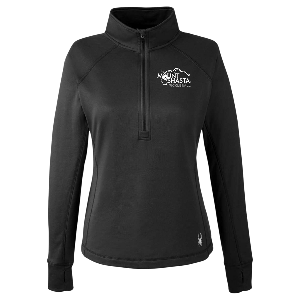 Shasta Womens Quarter Zip Spyder Main Logo