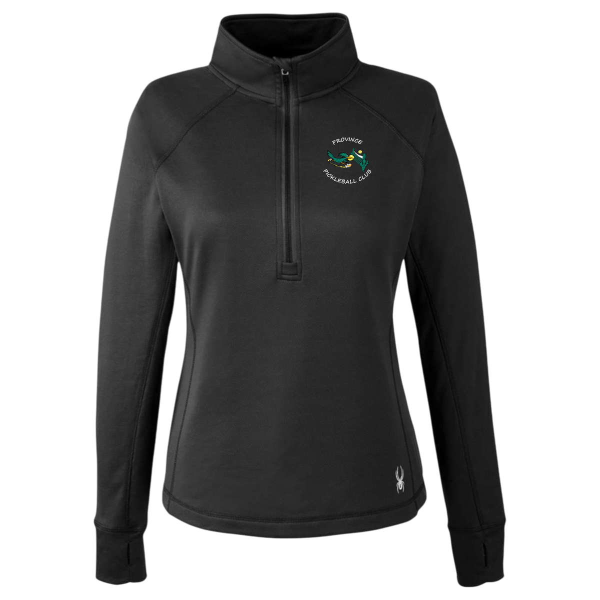 Province Womens Quarter Zip Spyder Small Logo