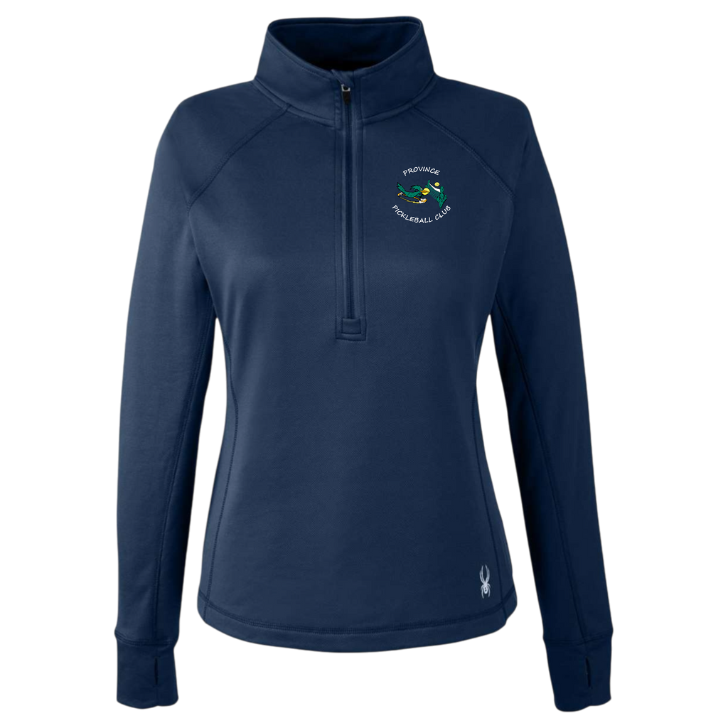 Province Womens Quarter Zip Spyder Small Logo