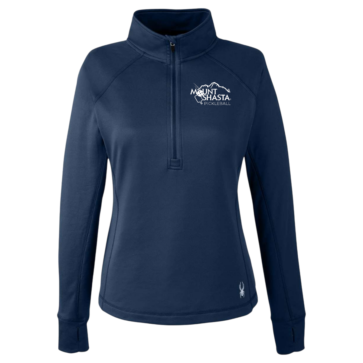 Shasta Womens Quarter Zip Spyder Main Logo