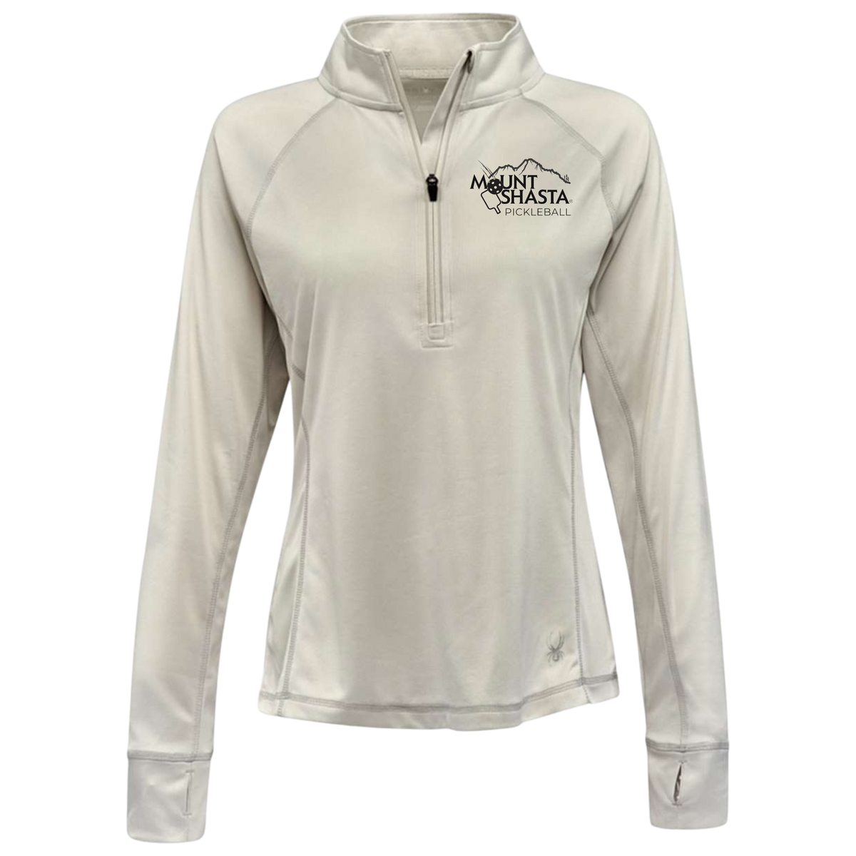 Shasta Womens Quarter Zip Spyder Main Logo