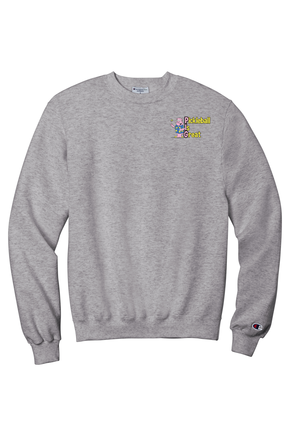 Pickleball is Great Unisex Champion Sweatshirt Front and Back Logos