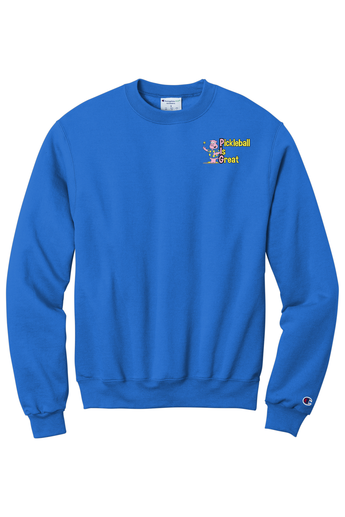 Pickleball is Great Unisex Champion Sweatshirt Front and Back Logos