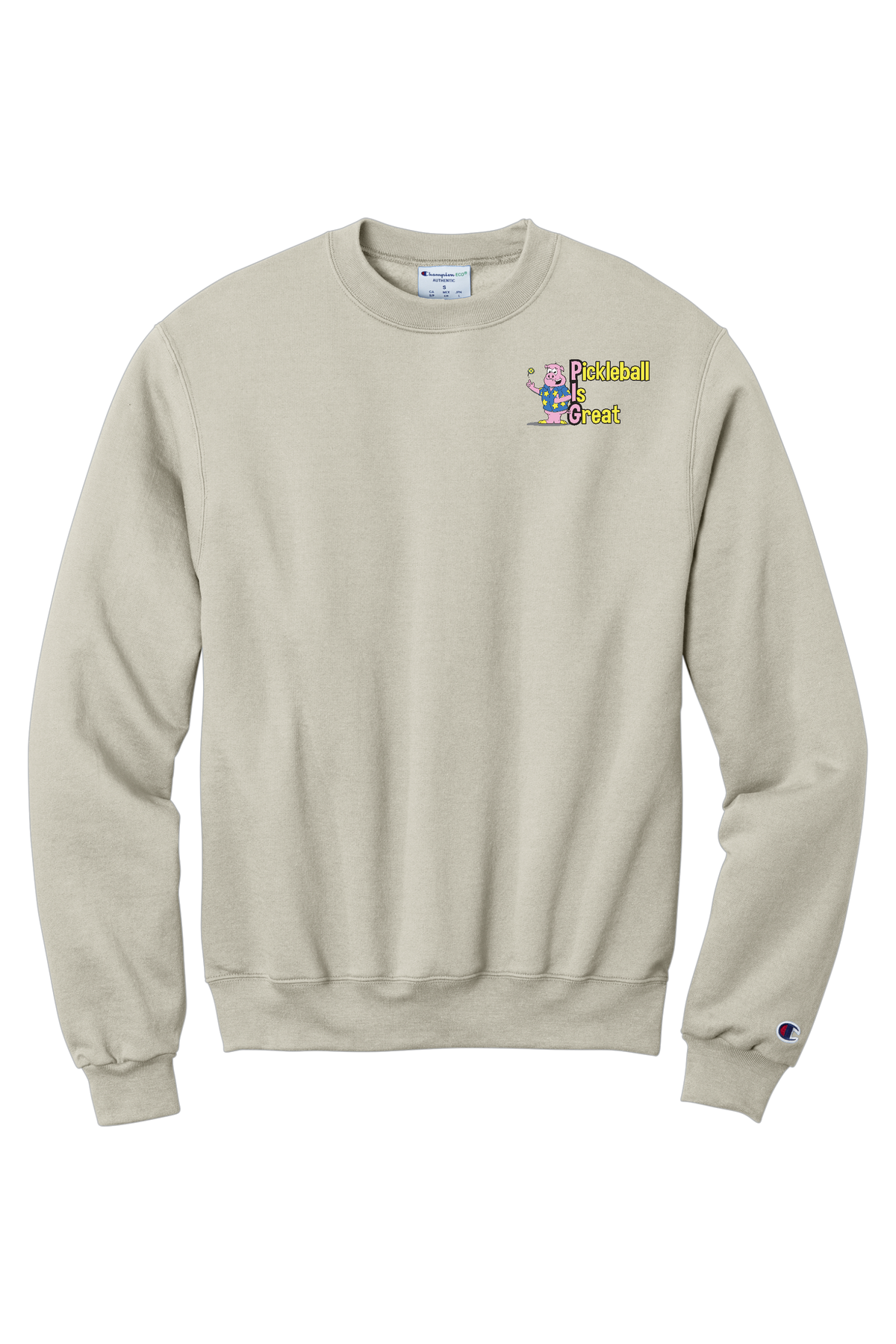 Pickleball is Great Unisex Champion Sweatshirt Front and Back Logos