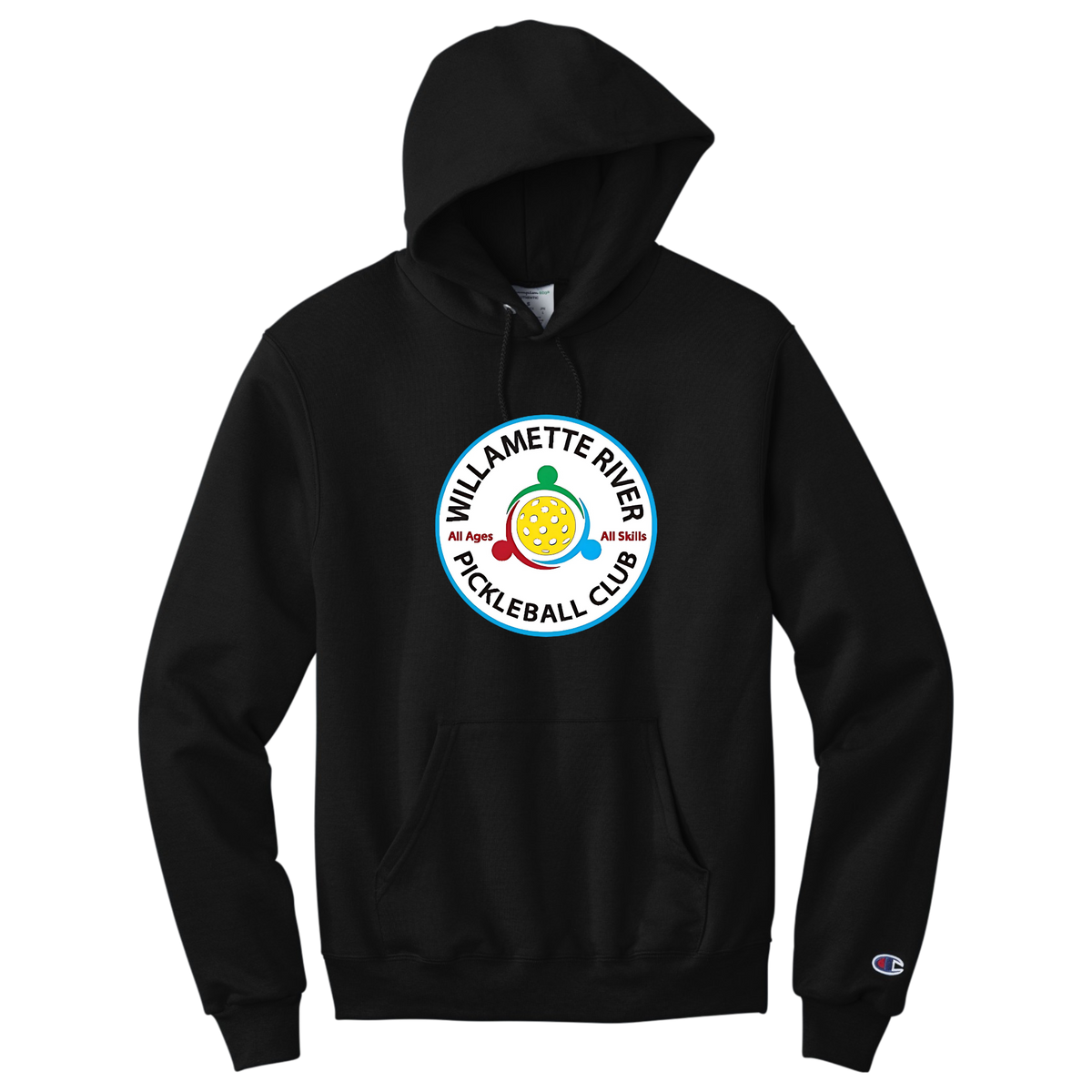 Willamette Unisex Champion Hoodie Large Logo