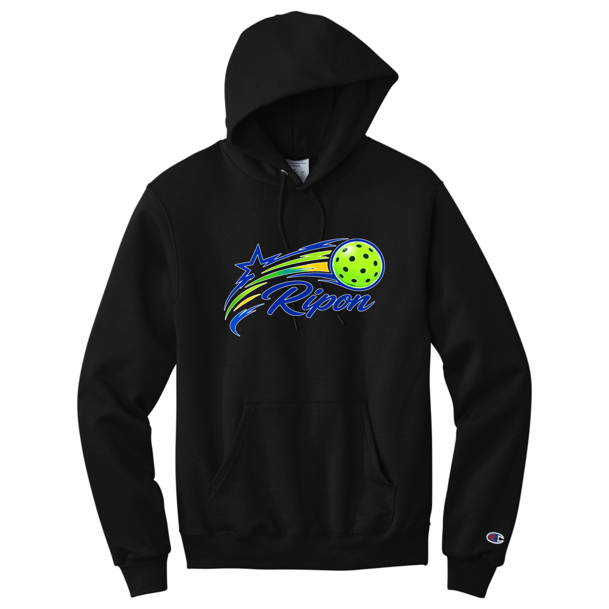 Ripon Unisex Champion Hoodie Large Logo