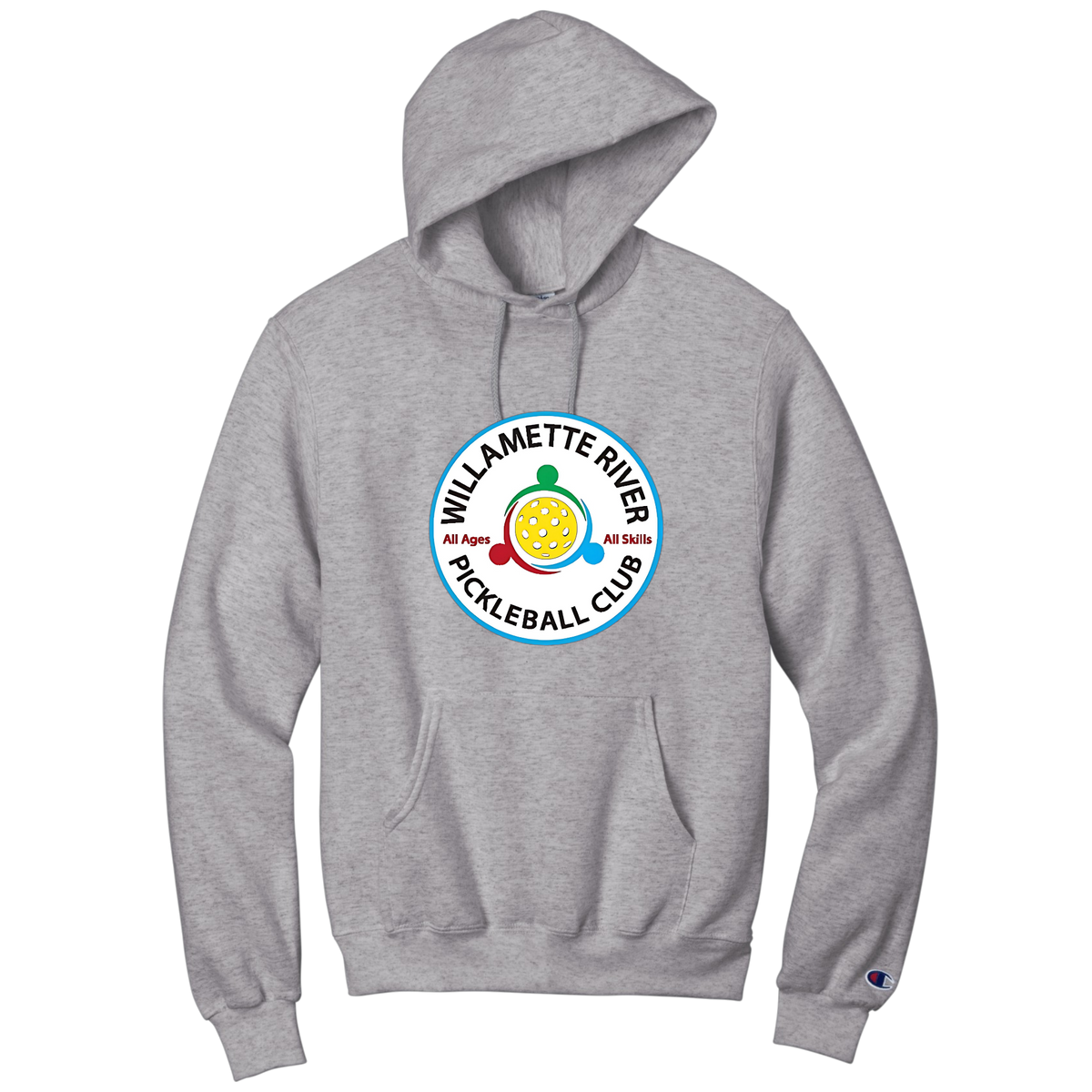 Willamette Unisex Champion Hoodie Large Logo