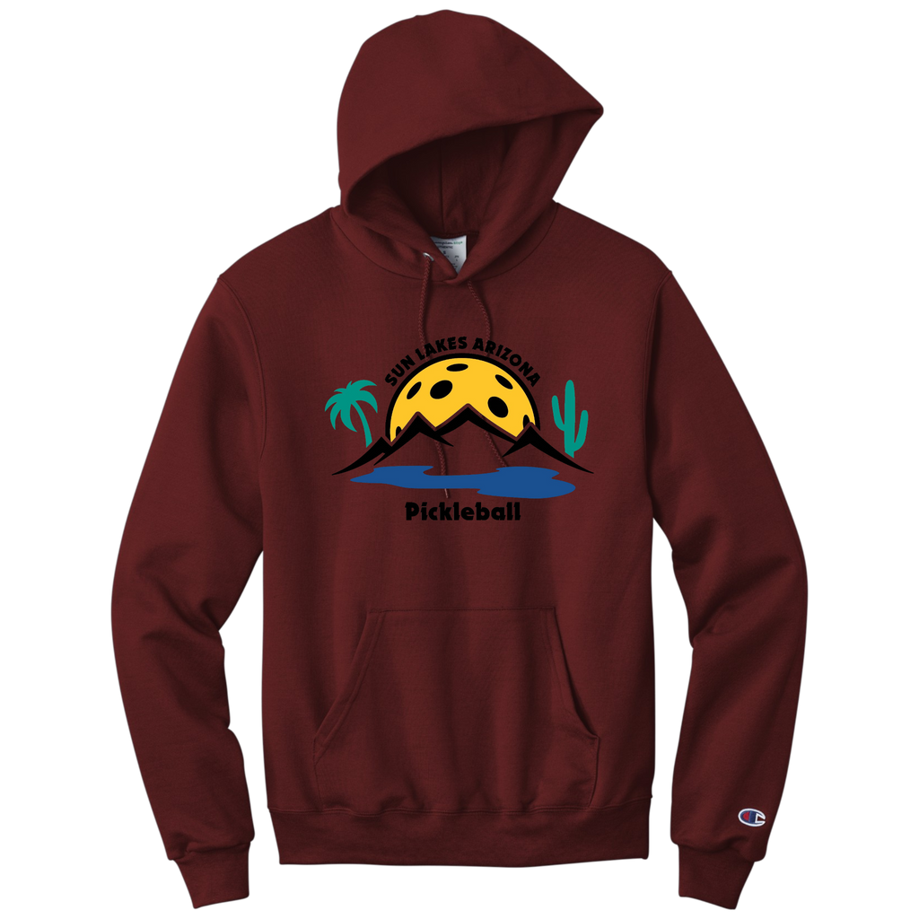 Sun Lakes Unisex Champion Hoodie Large Logo