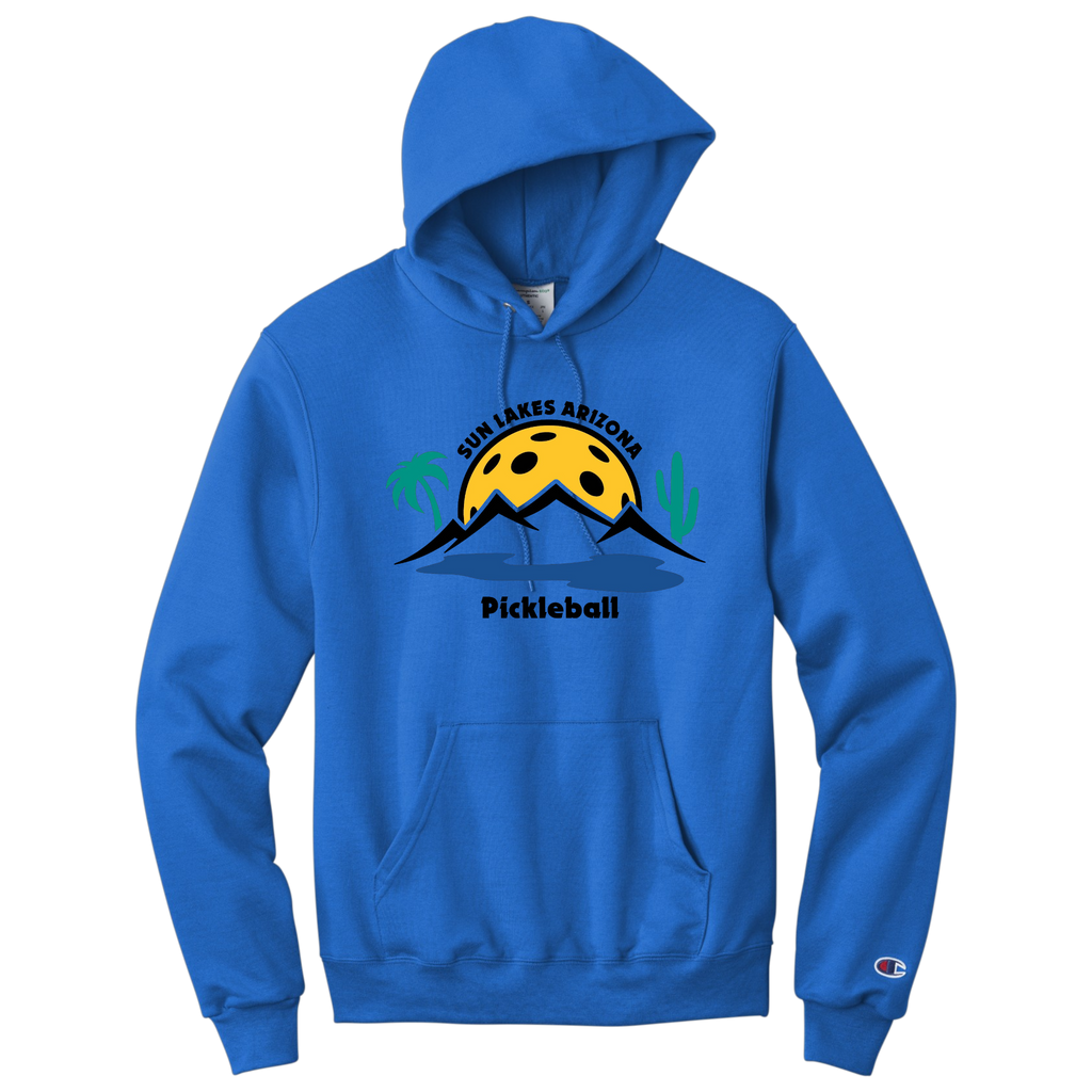 Sun Lakes Unisex Champion Hoodie Large Logo