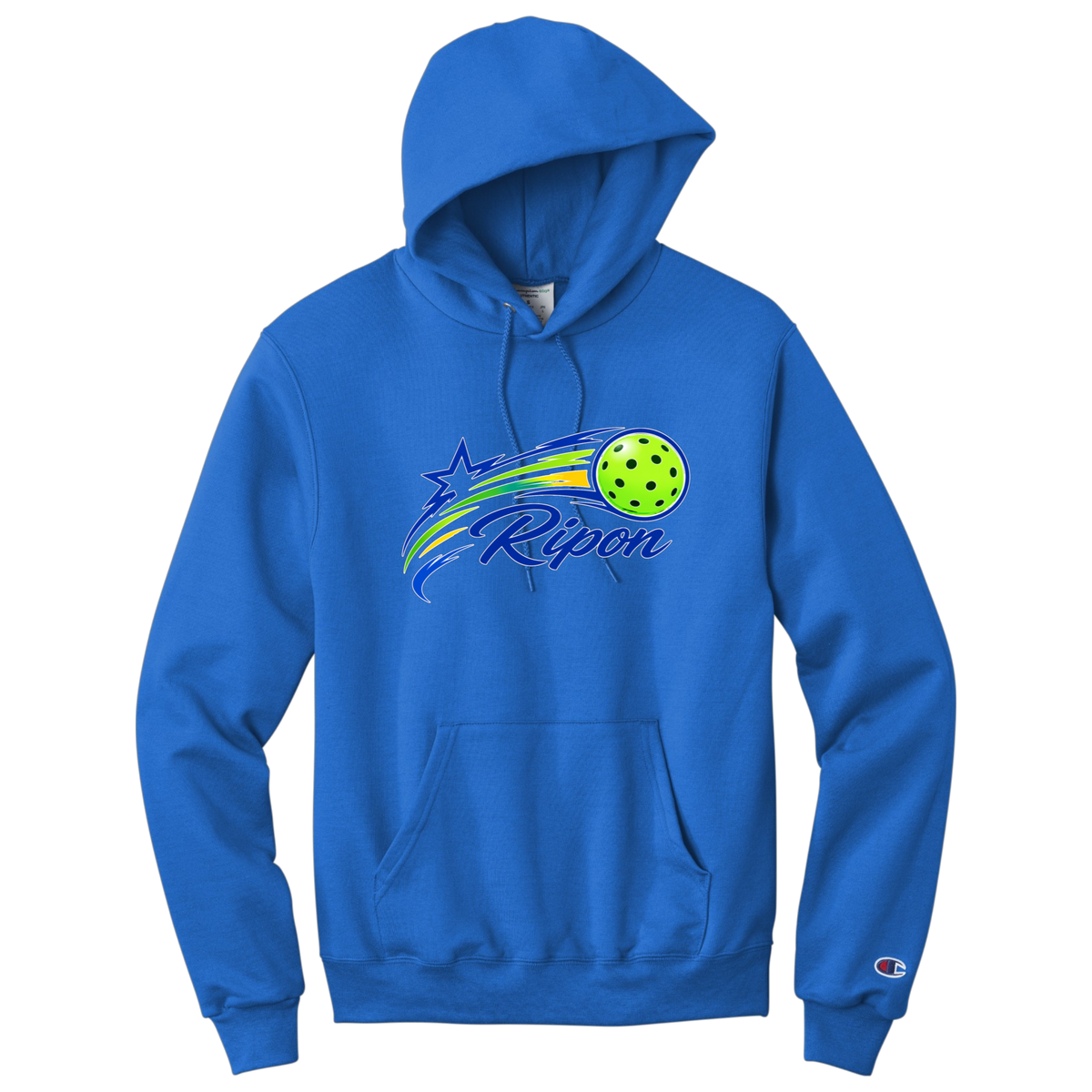 Ripon Unisex Champion Hoodie Large Logo