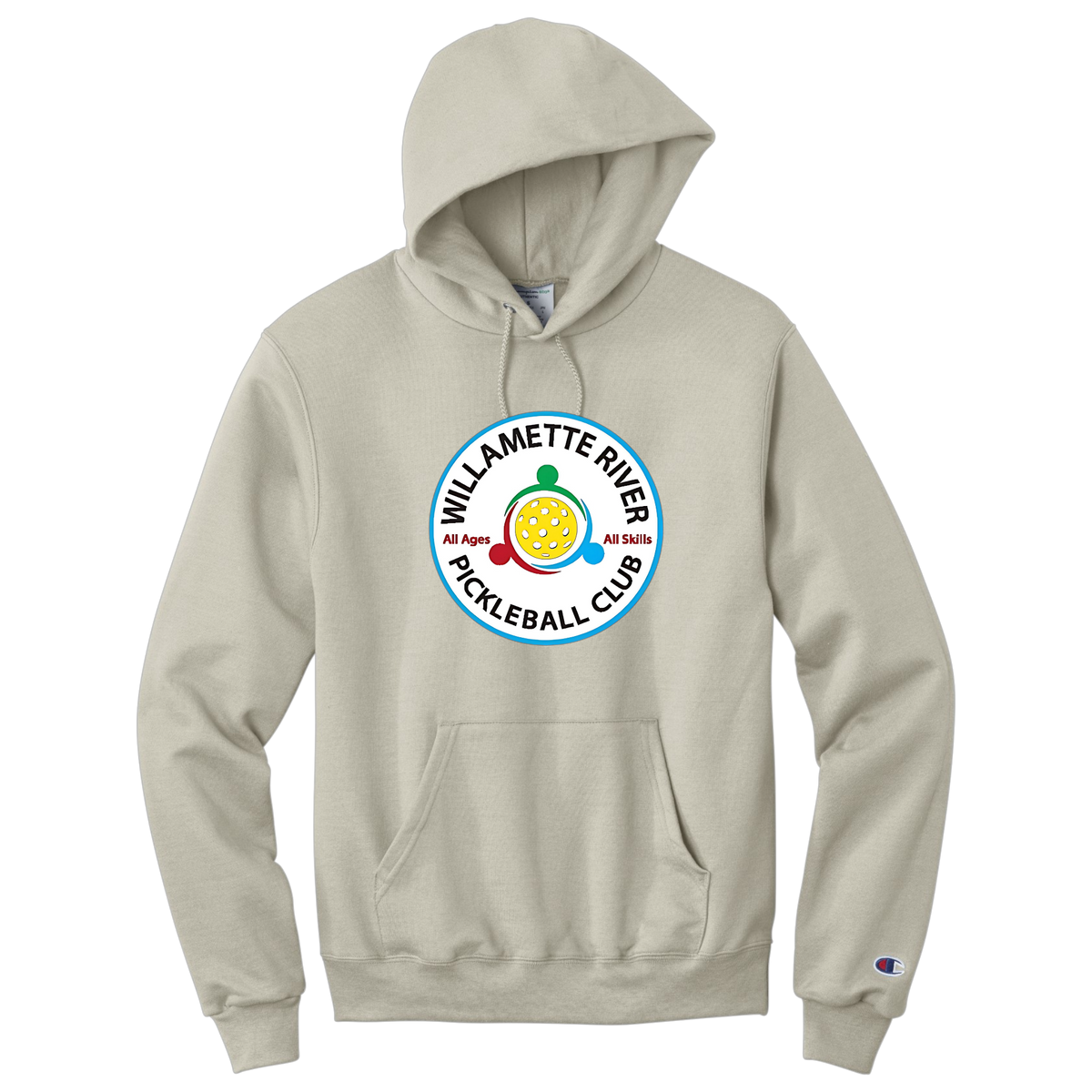 Willamette Unisex Champion Hoodie Large Logo