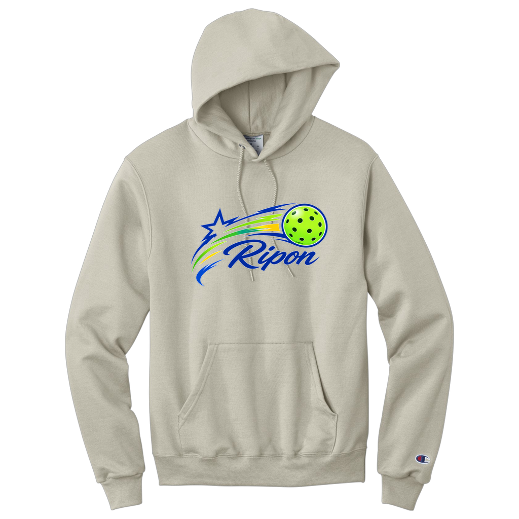 Ripon Unisex Champion Hoodie Large Logo