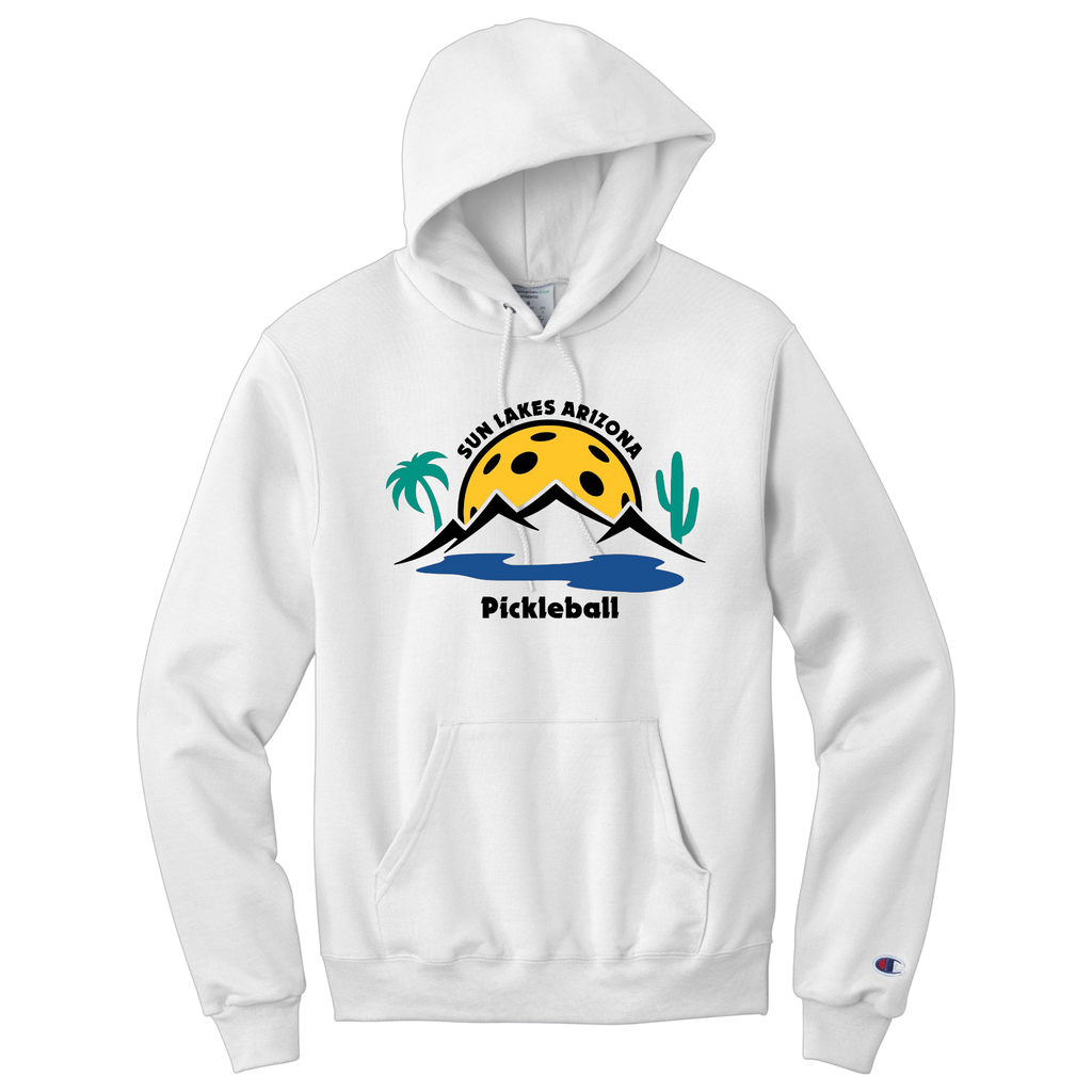 Sun Lakes Unisex Champion Hoodie Large Logo